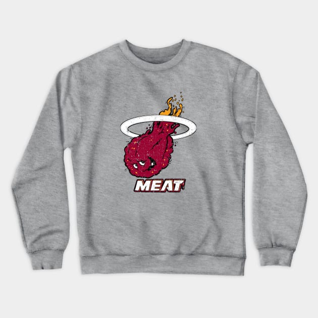 Miami Meat Hunger Force (Lines) Crewneck Sweatshirt by poopsmoothie